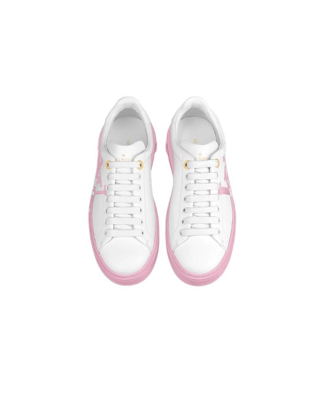 LOUIS VUITTON Белые кожаные кеды, фото 5