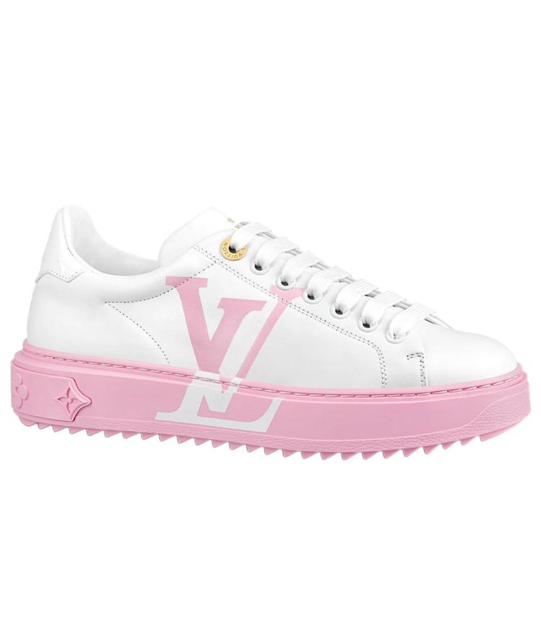 LOUIS VUITTON Белые кожаные кеды, фото 6