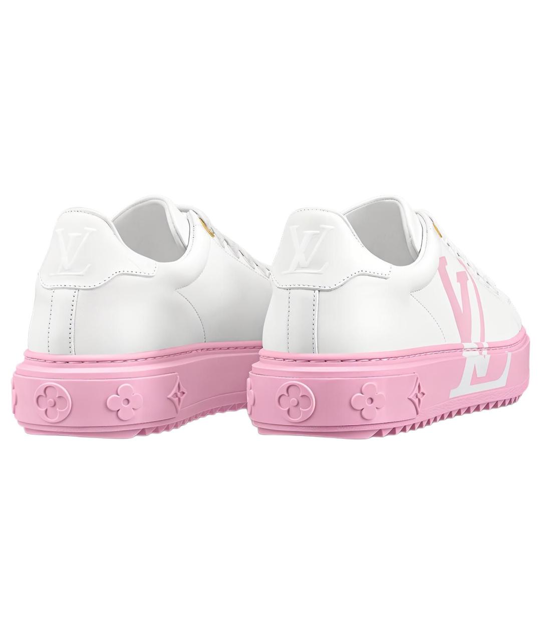 LOUIS VUITTON Белые кожаные кеды, фото 4