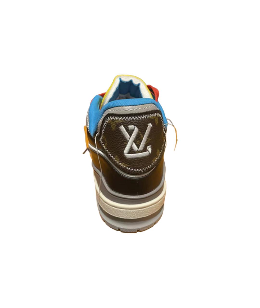 LOUIS VUITTON Мульти кожаные высокие кроссовки / кеды, фото 4