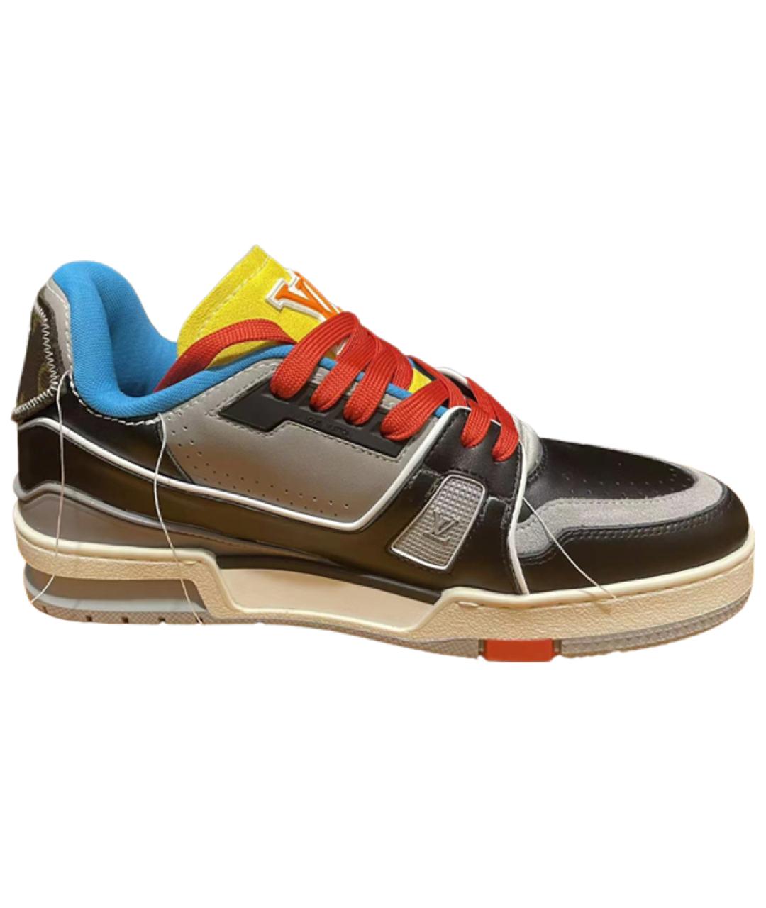 LOUIS VUITTON Мульти кожаные высокие кроссовки / кеды, фото 5