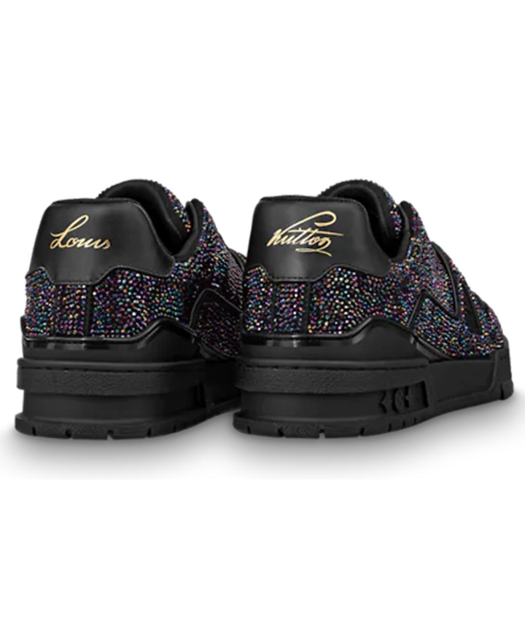 LOUIS VUITTON Черные низкие кроссовки / кеды, фото 3