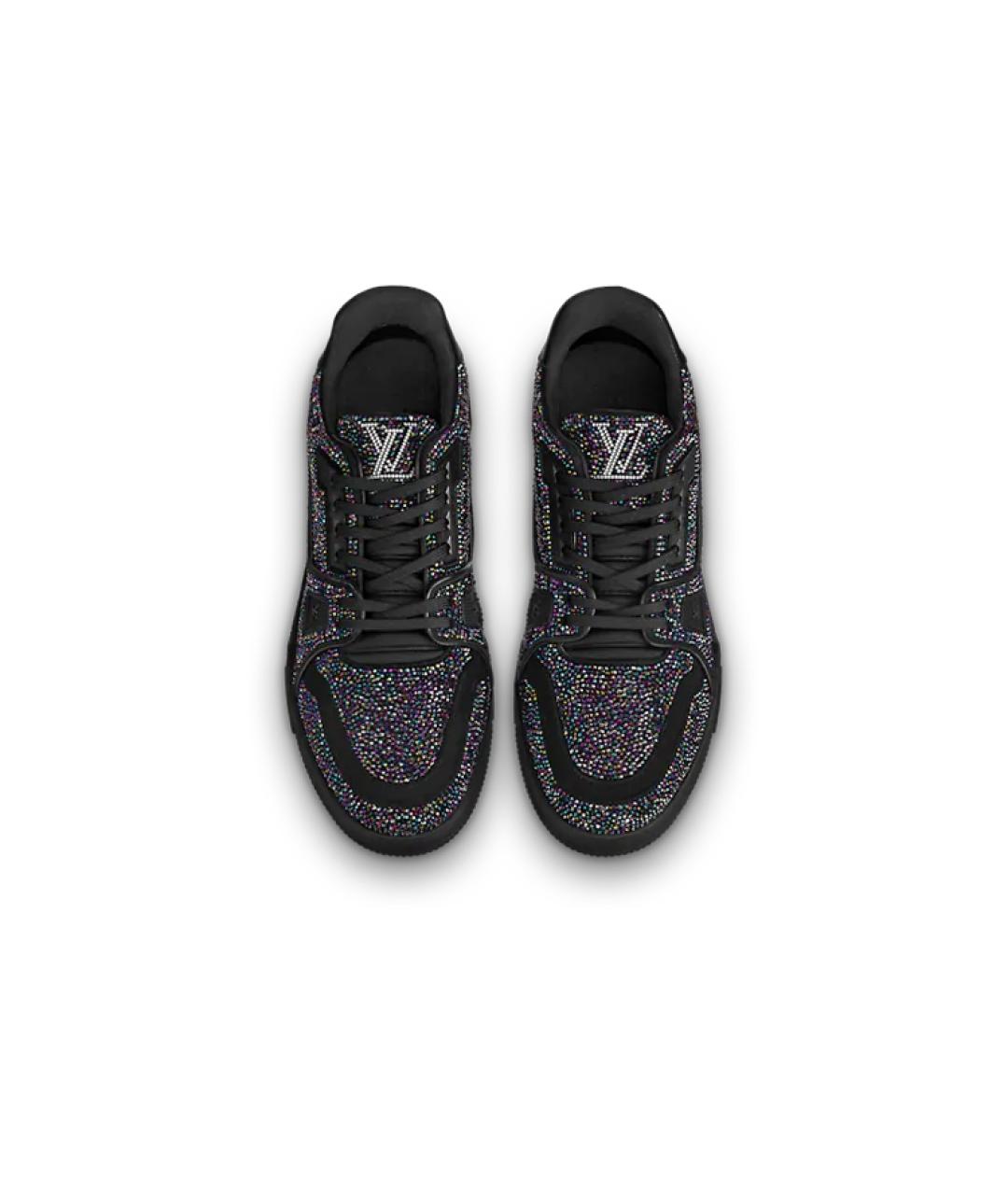 LOUIS VUITTON Черные низкие кроссовки / кеды, фото 4