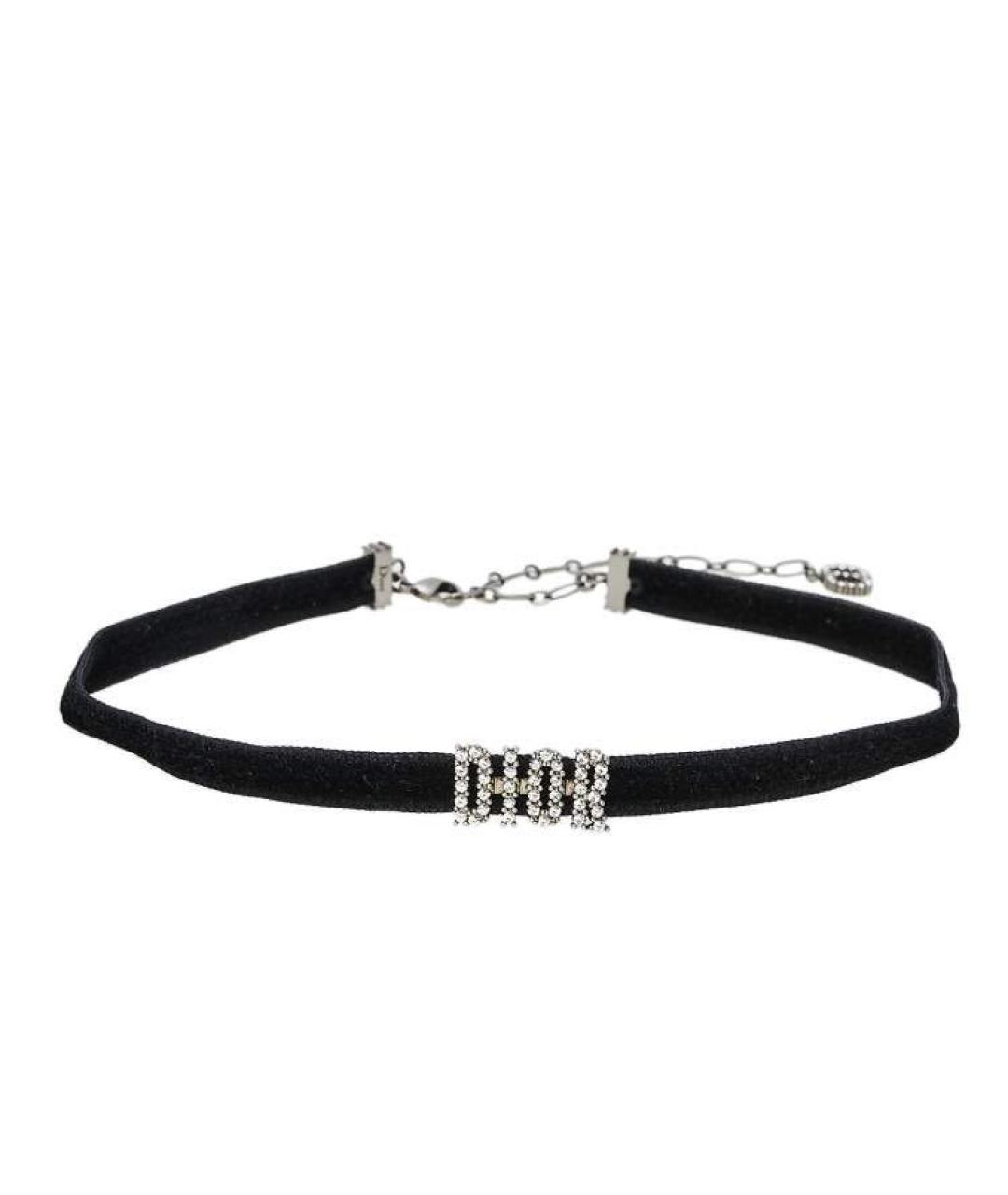 CHRISTIAN DIOR Черный бархатный чокер, фото 1