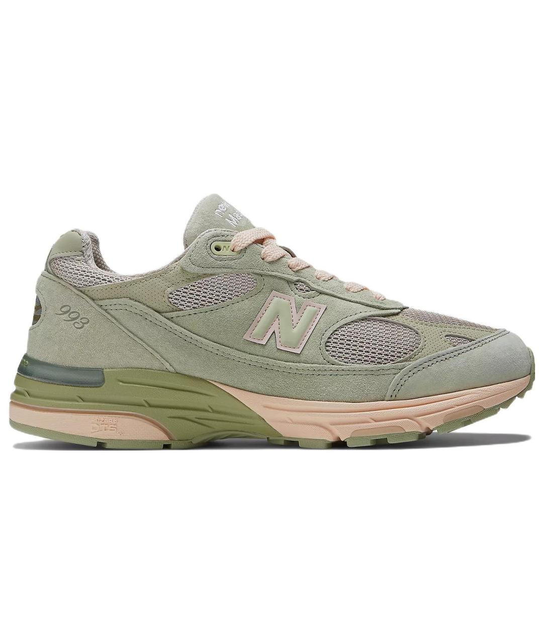 NEW BALANCE Зеленые замшевые кроссовки, фото 7