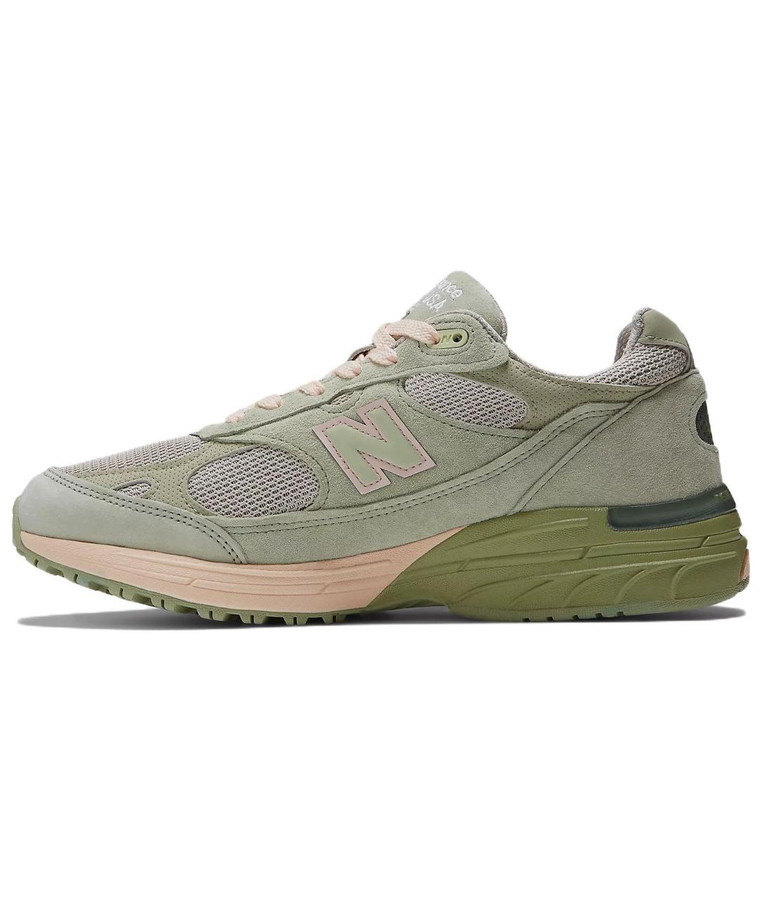 NEW BALANCE Зеленые замшевые кроссовки, фото 2