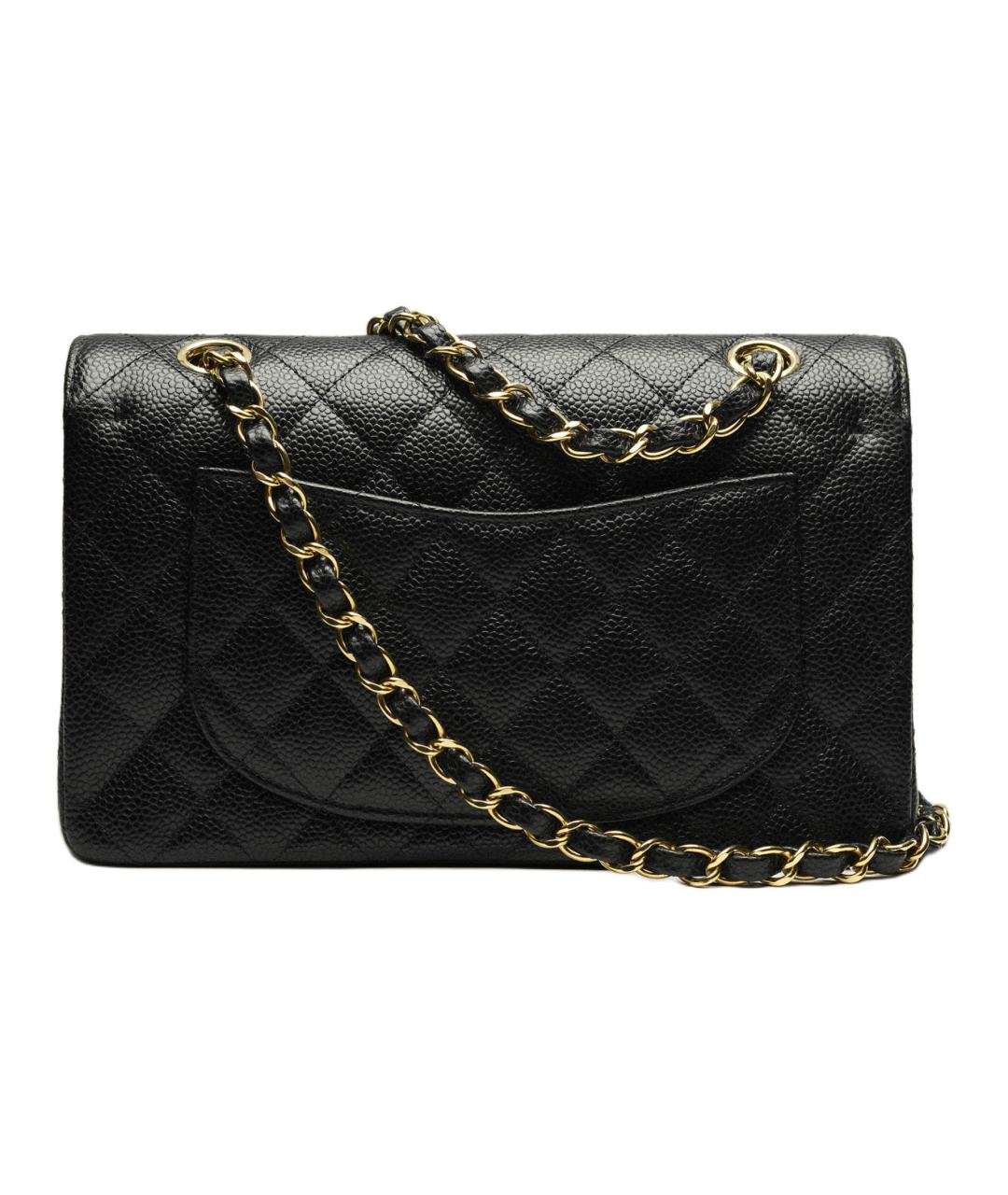 CHANEL Черная кожаная сумка через плечо, фото 4