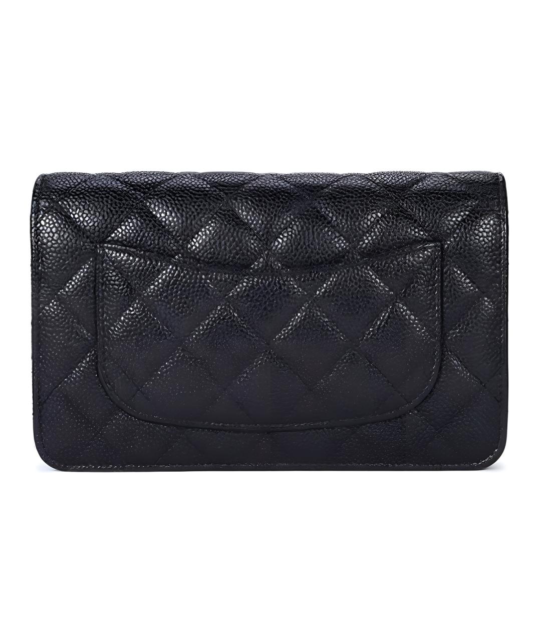 CHANEL Черная кожаная сумка через плечо, фото 4