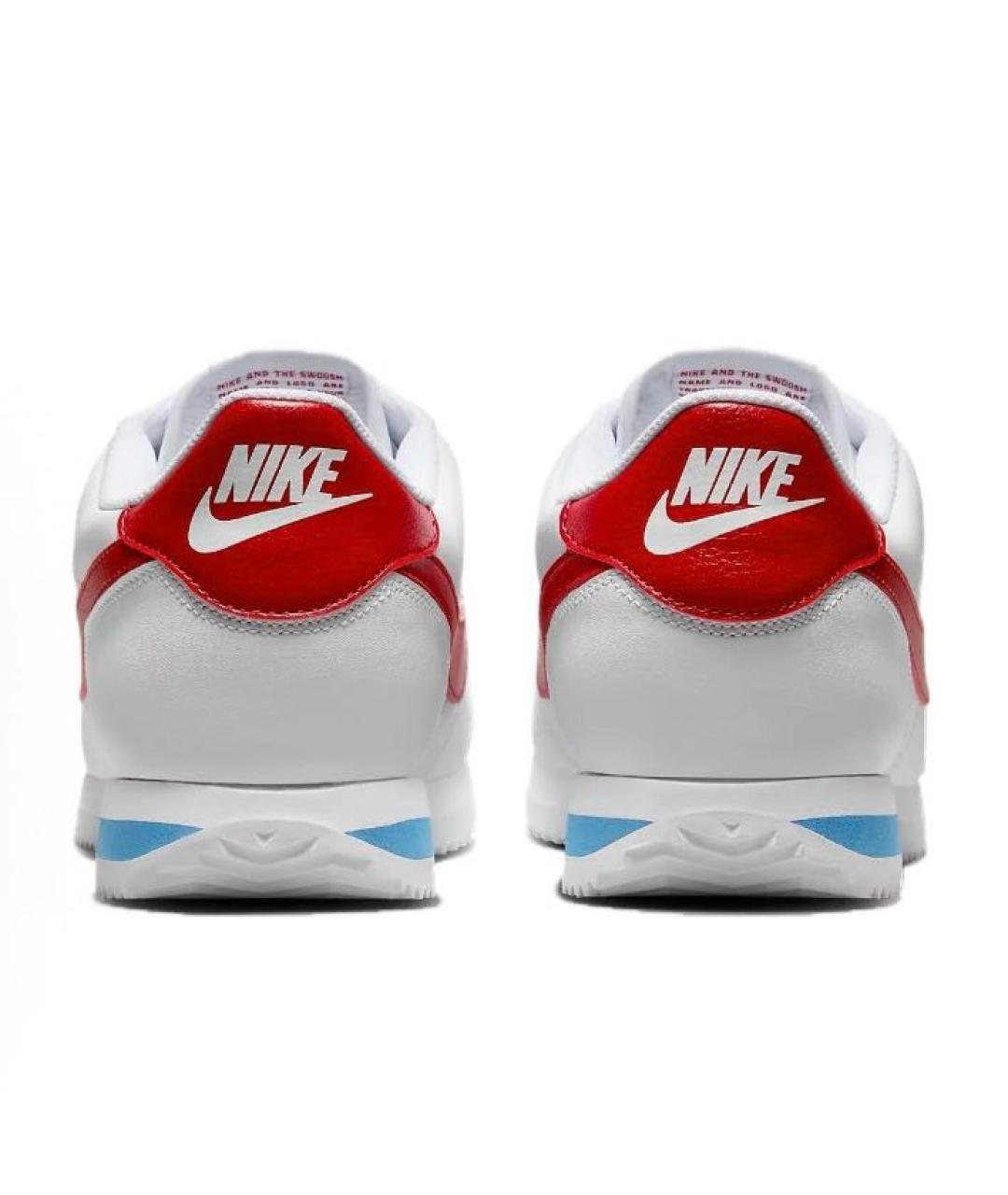 NIKE Белые кожаные низкие кроссовки / кеды, фото 4