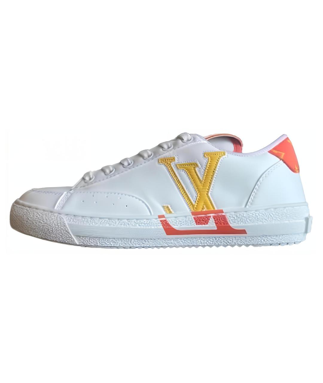 LOUIS VUITTON Белые кожаные кеды, фото 2