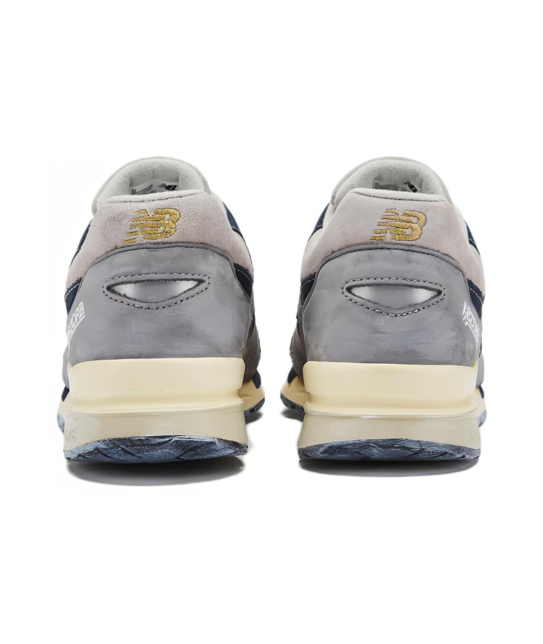 NEW BALANCE Серые замшевые кроссовки, фото 4