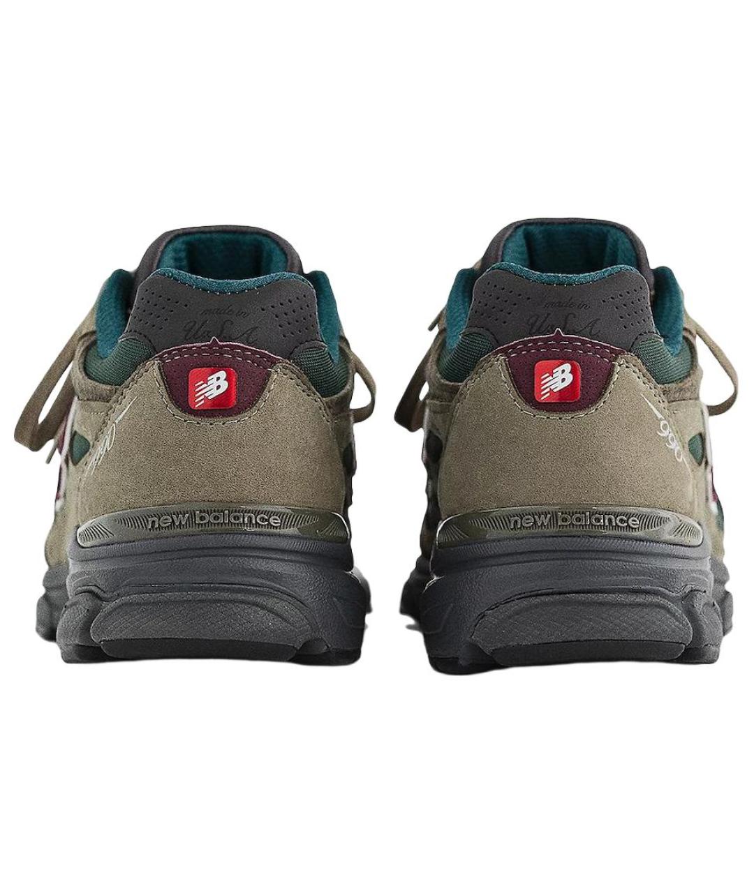 NEW BALANCE Хаки замшевые кроссовки, фото 5