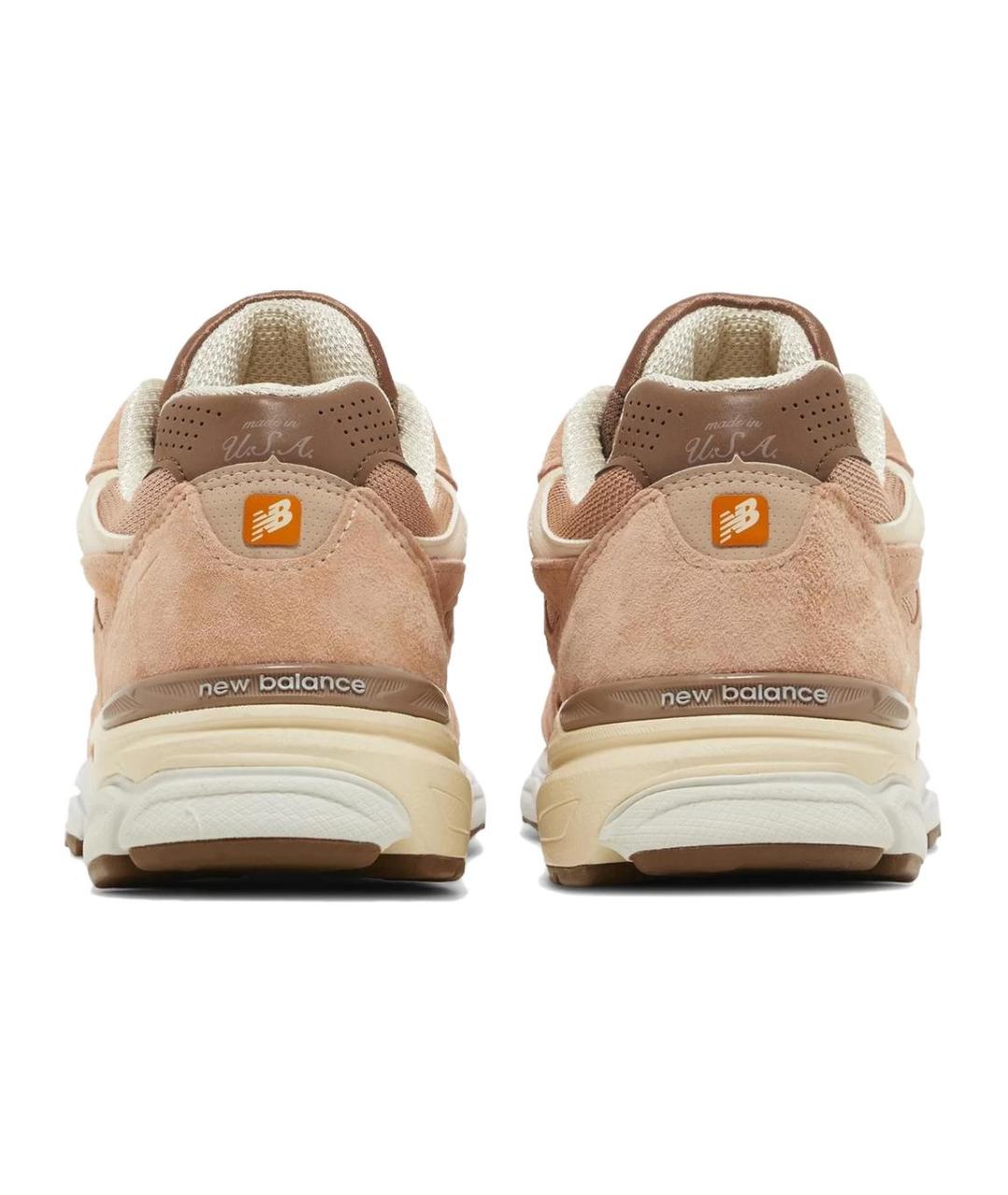 NEW BALANCE Бежевые замшевые кроссовки, фото 4