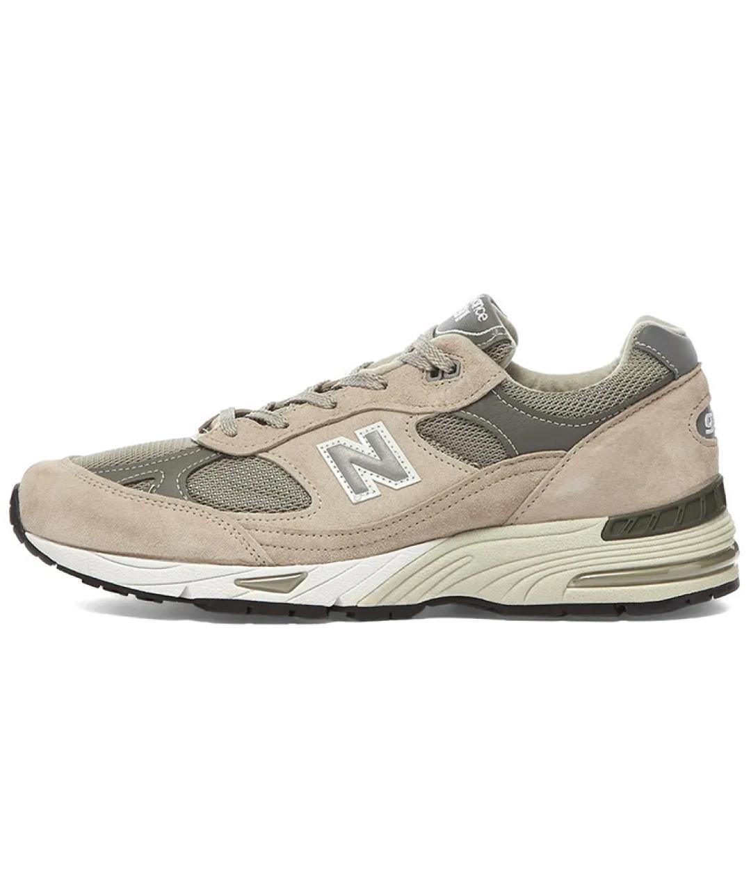 NEW BALANCE Бежевые замшевые кроссовки, фото 5