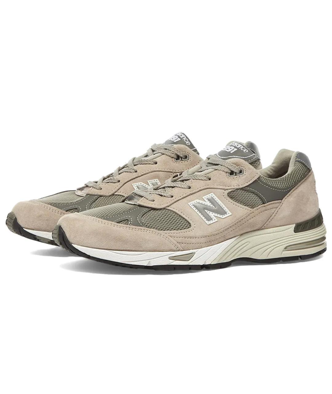 NEW BALANCE Бежевые замшевые кроссовки, фото 2