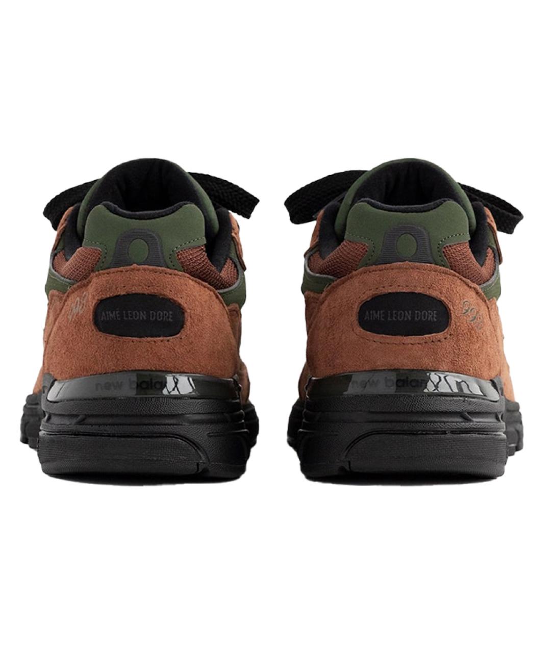 NEW BALANCE Коричневые замшевые кроссовки, фото 5