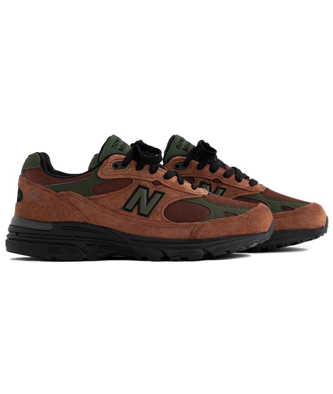 NEW BALANCE Коричневые замшевые кроссовки, фото 3