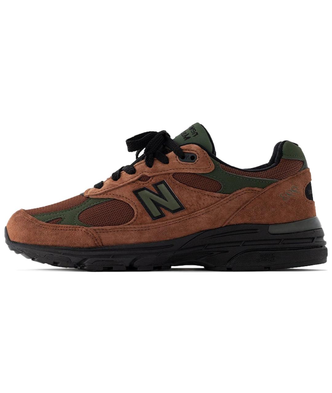 NEW BALANCE Коричневые замшевые кроссовки, фото 6