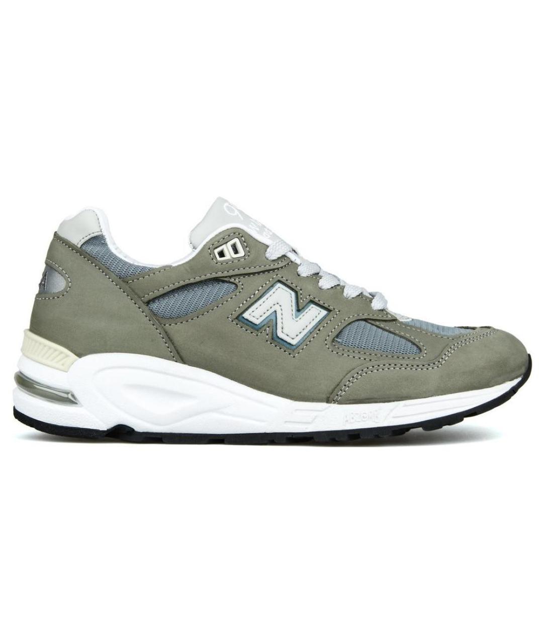 NEW BALANCE Зеленые кожаные кроссовки, фото 5