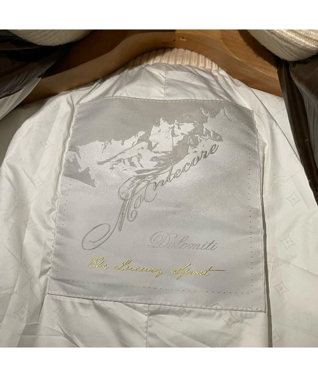 MONTECORE Коричневый полиэстеровый пуховик, фото 8