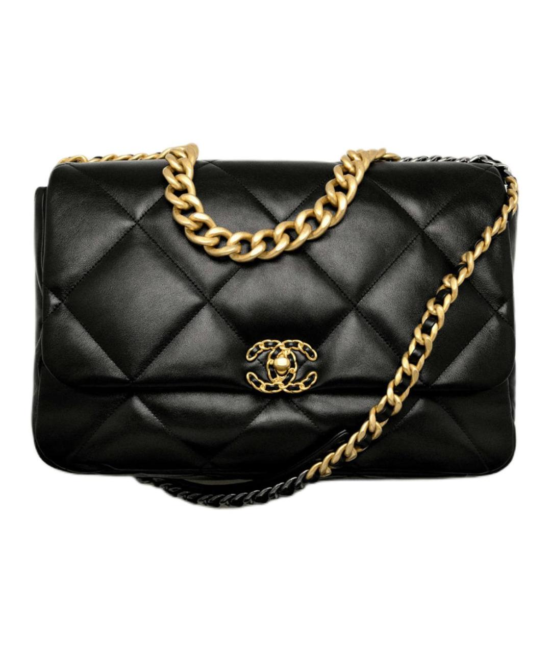 CHANEL Черная кожаная сумка через плечо, фото 2