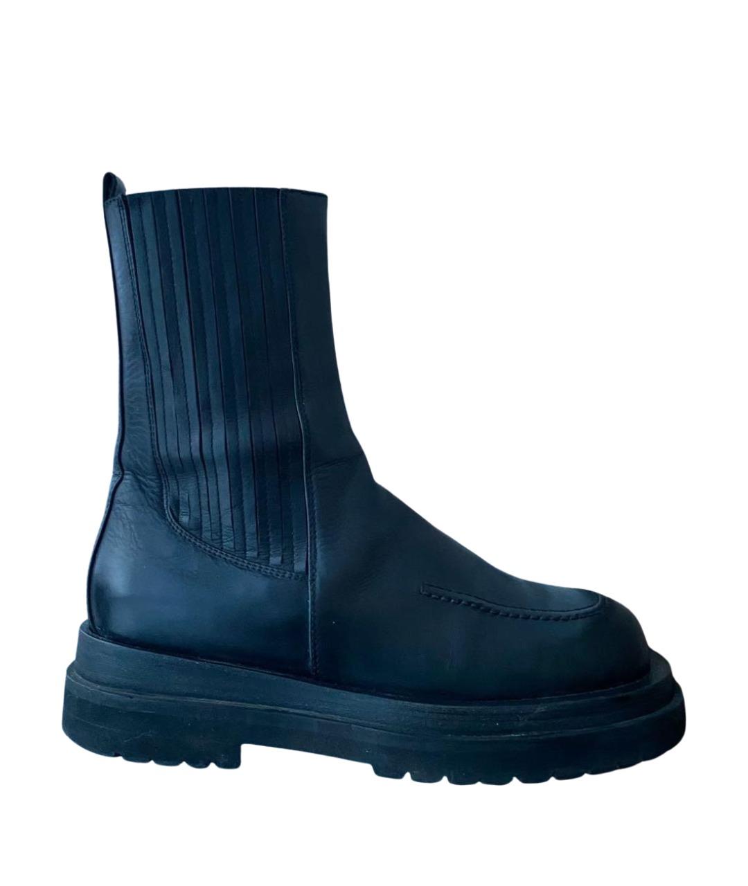 MAGDA BUTRYM Черные кожаные ботинки, фото 1