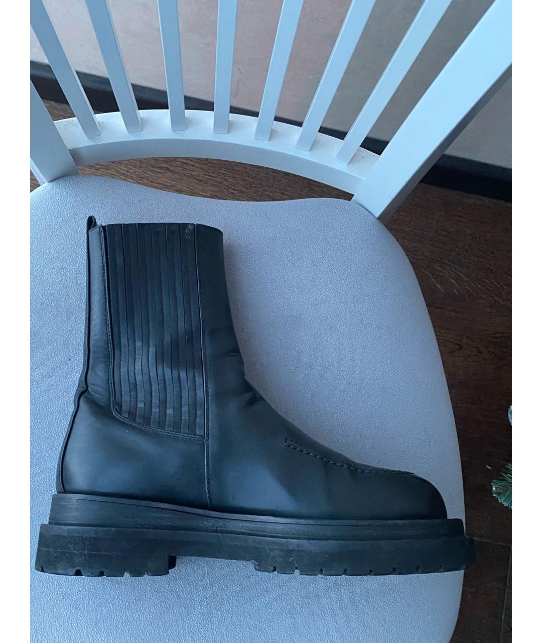 MAGDA BUTRYM Черные кожаные ботинки, фото 2