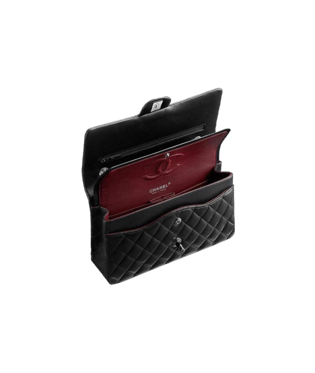 CHANEL Черная кожаная сумка через плечо, фото 3