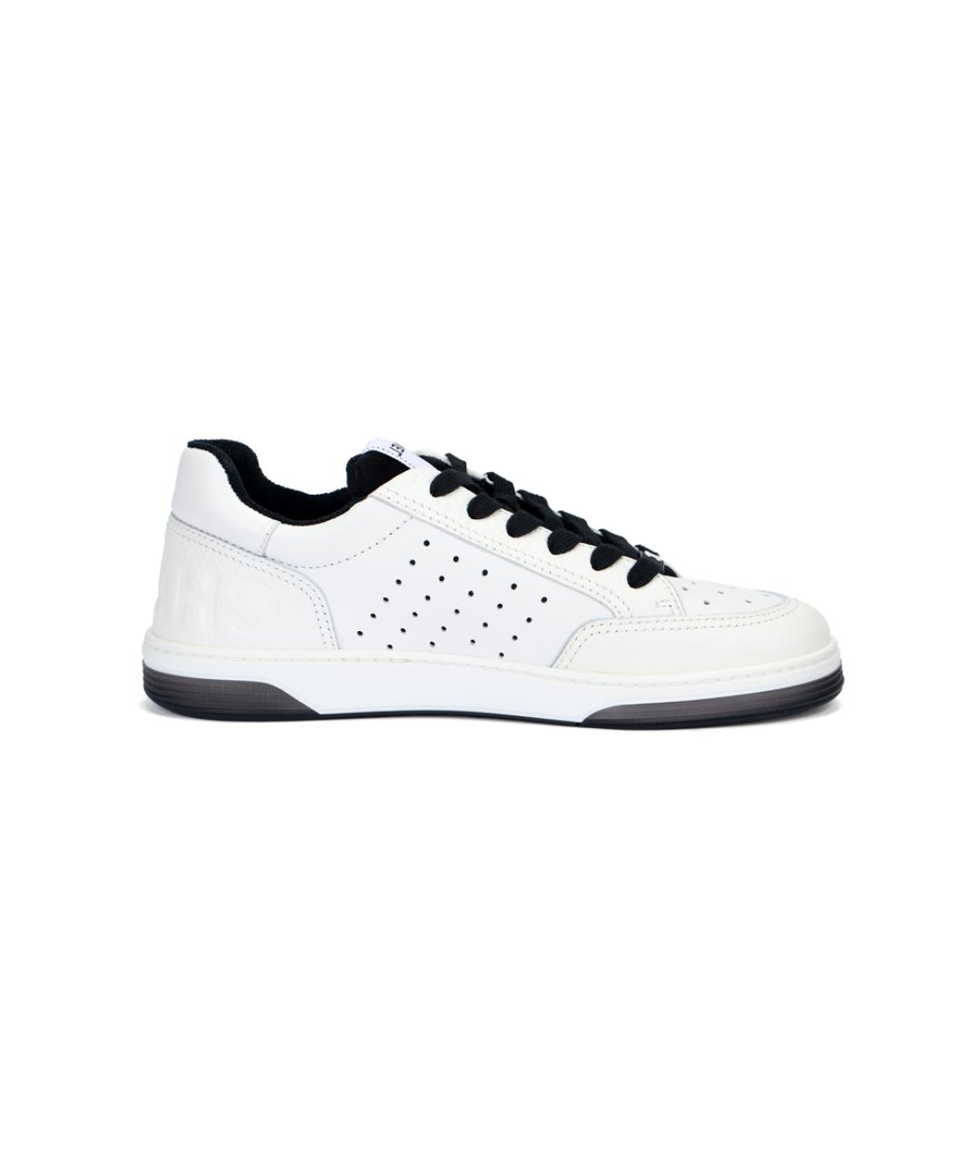 CHANEL Белые кожаные кеды, фото 6