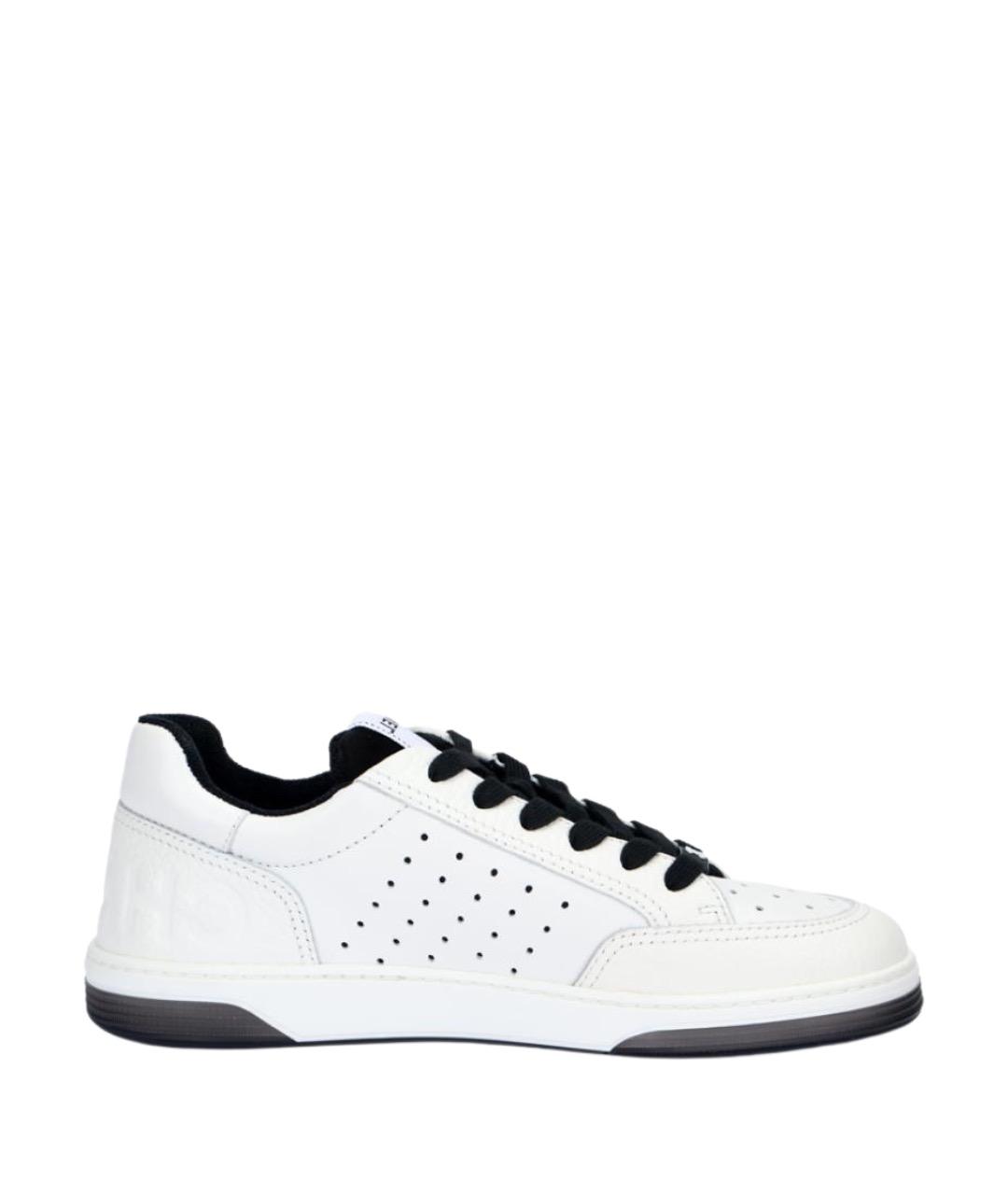 CHANEL Белые кожаные кеды, фото 1