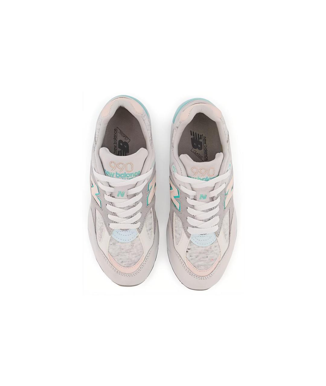 NEW BALANCE Серые замшевые кроссовки, фото 3