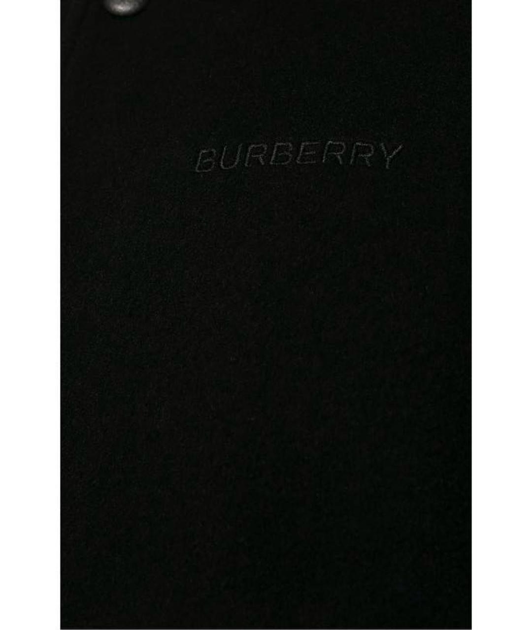 BURBERRY Черная шерстяная куртка, фото 3