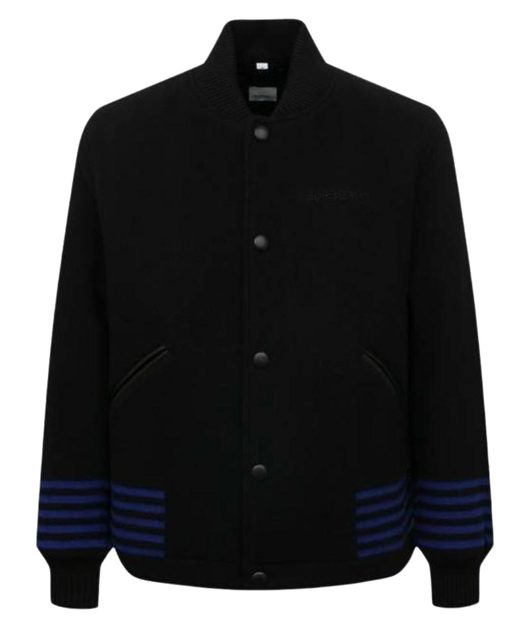 BURBERRY Черная шерстяная куртка, фото 1