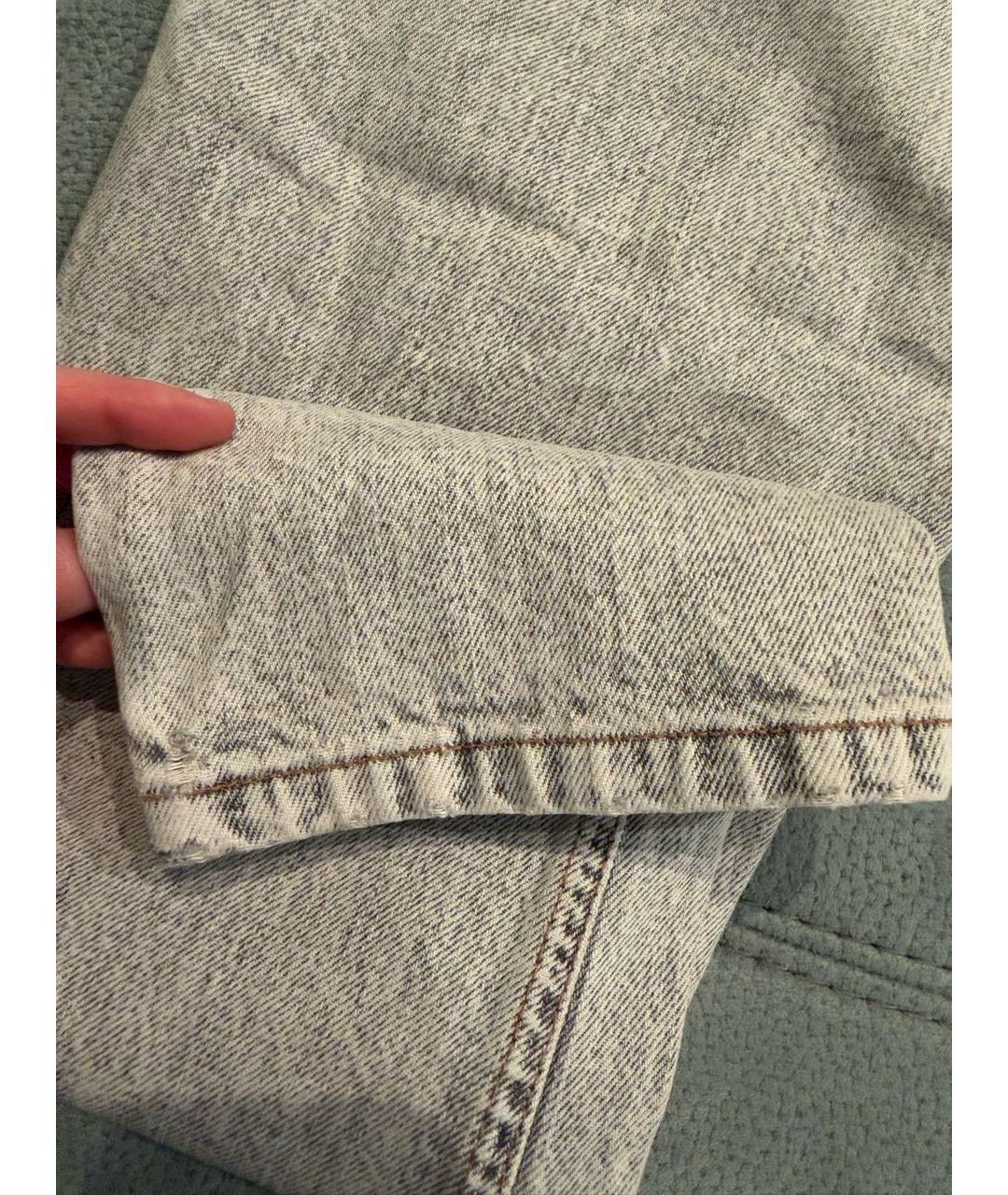 BRUNELLO CUCINELLI Серые хлопковые джинсы слим, фото 5