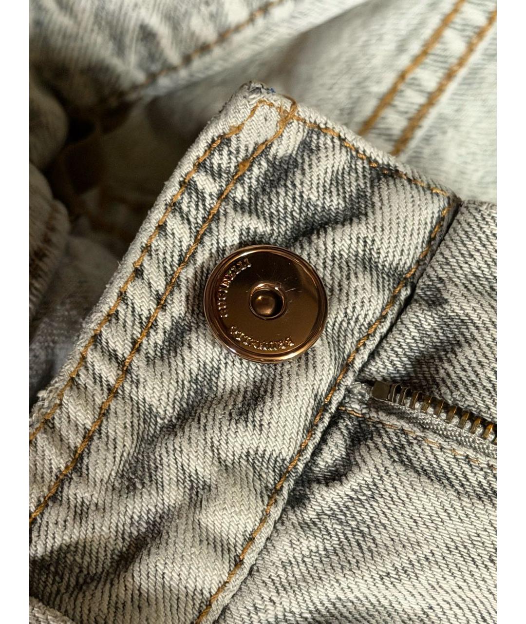 BRUNELLO CUCINELLI Серые хлопковые джинсы слим, фото 7