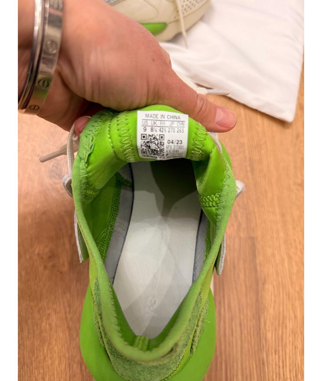 YOHJI YAMAMOTO Белые кожаные низкие кроссовки / кеды, фото 8