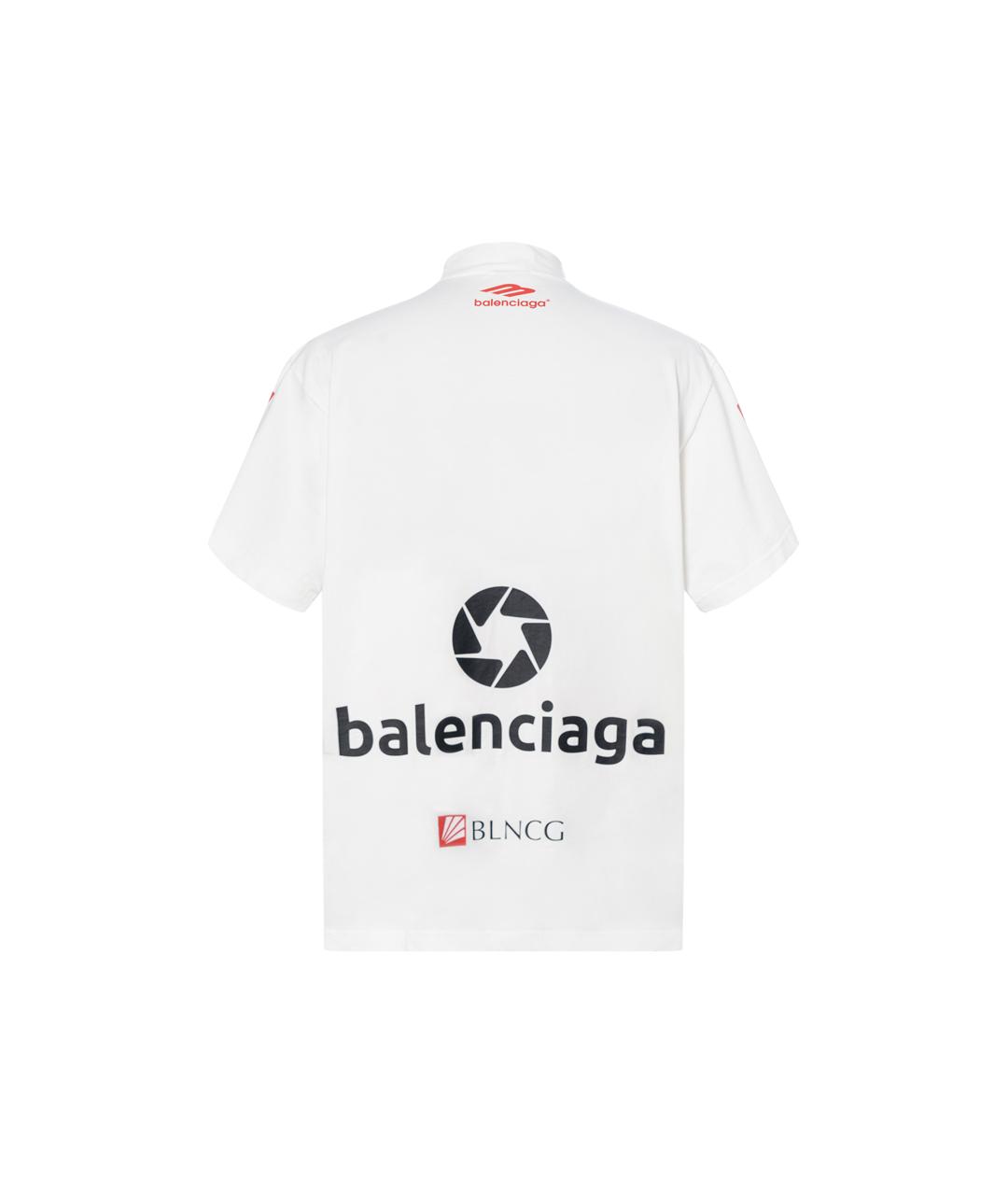 BALENCIAGA Белая футболка, фото 2