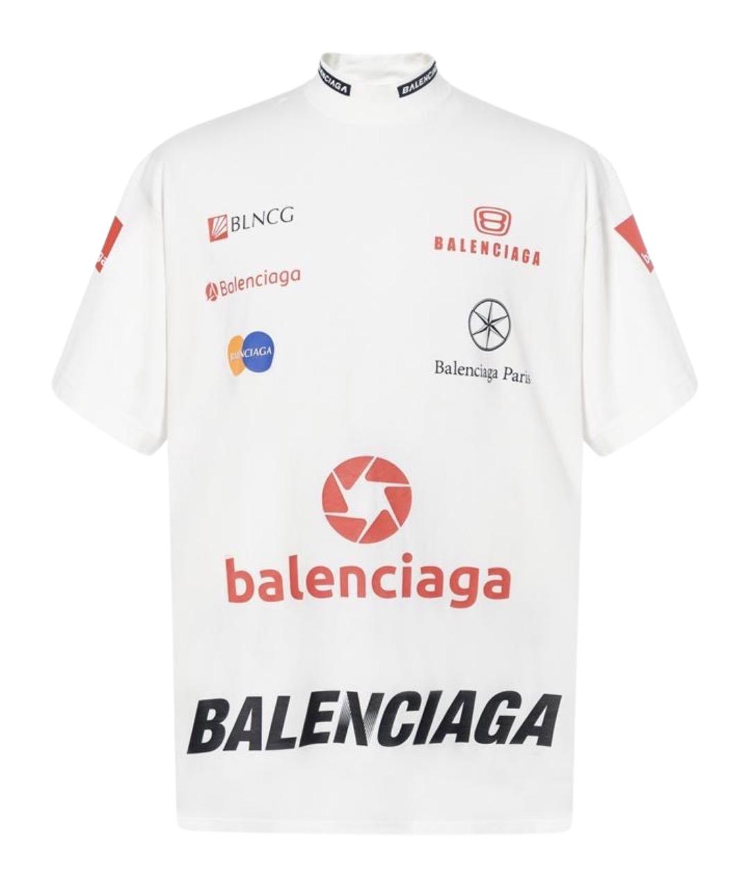 BALENCIAGA Белая футболка, фото 1