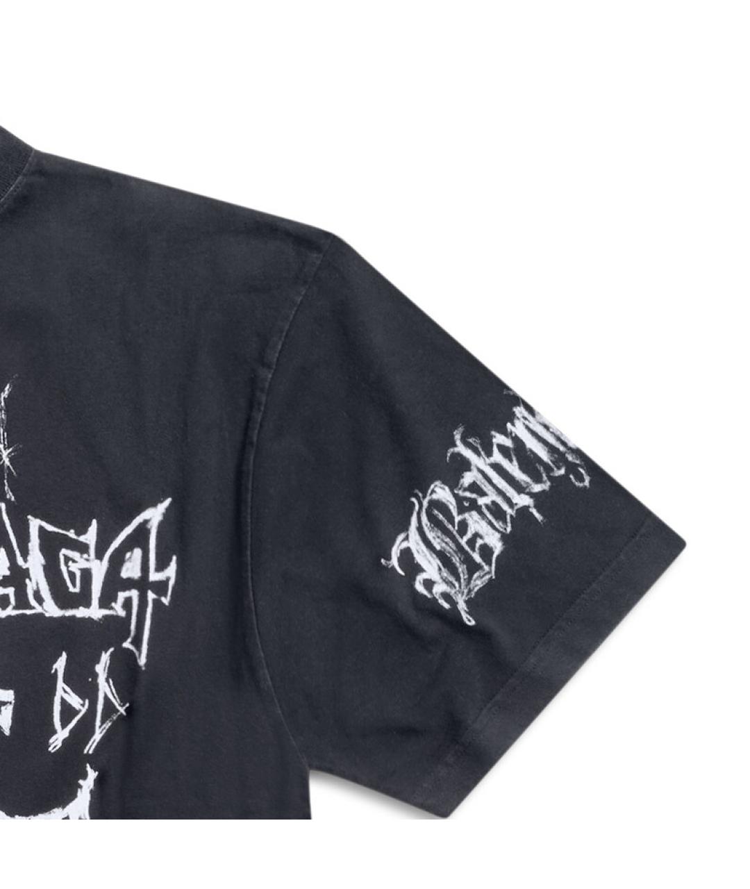 BALENCIAGA Черная футболка, фото 3