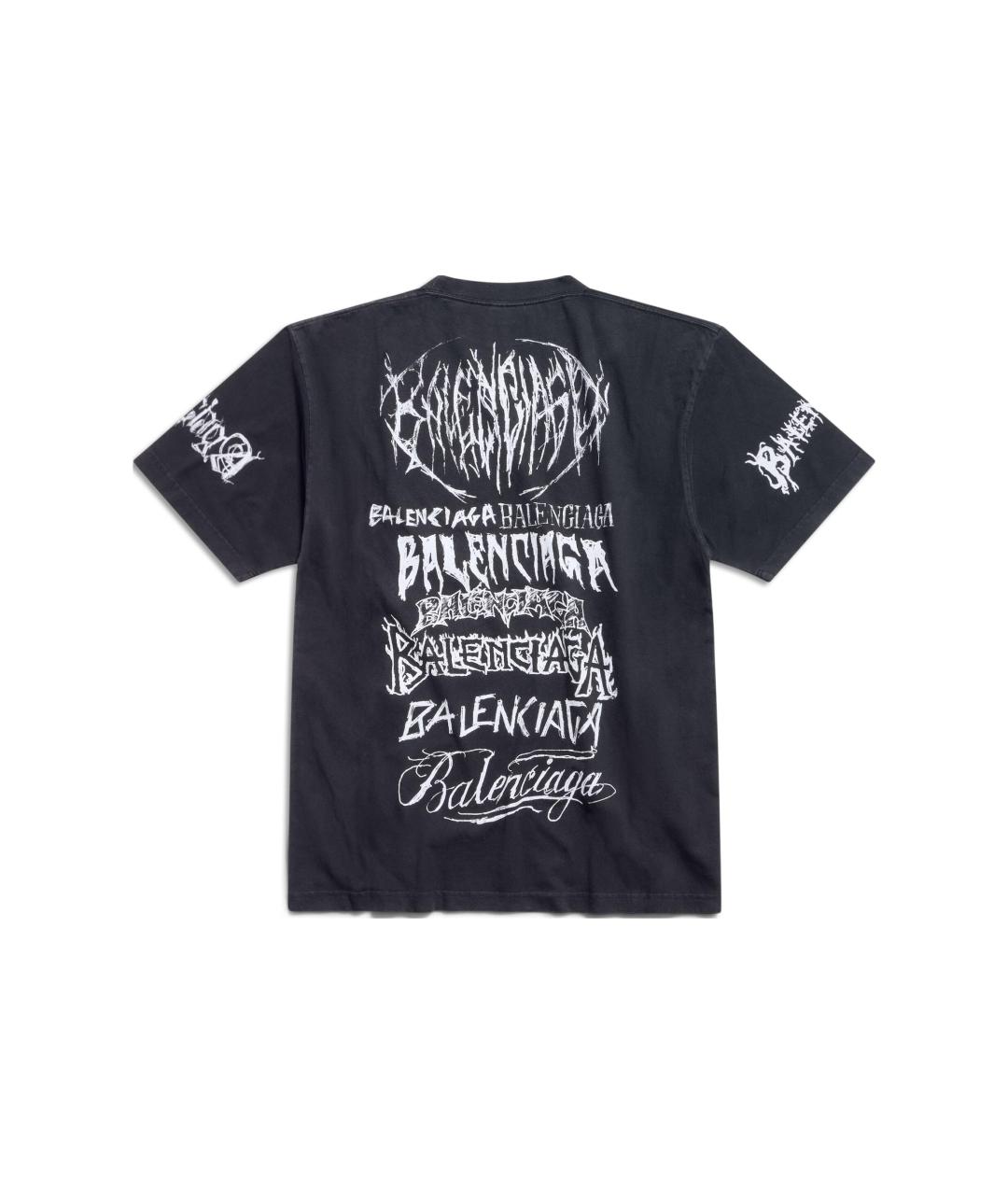 BALENCIAGA Черная футболка, фото 2