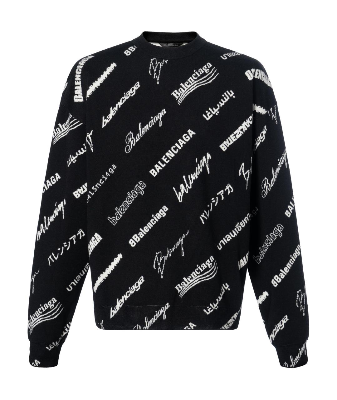 BALENCIAGA Черный джемпер / свитер, фото 1