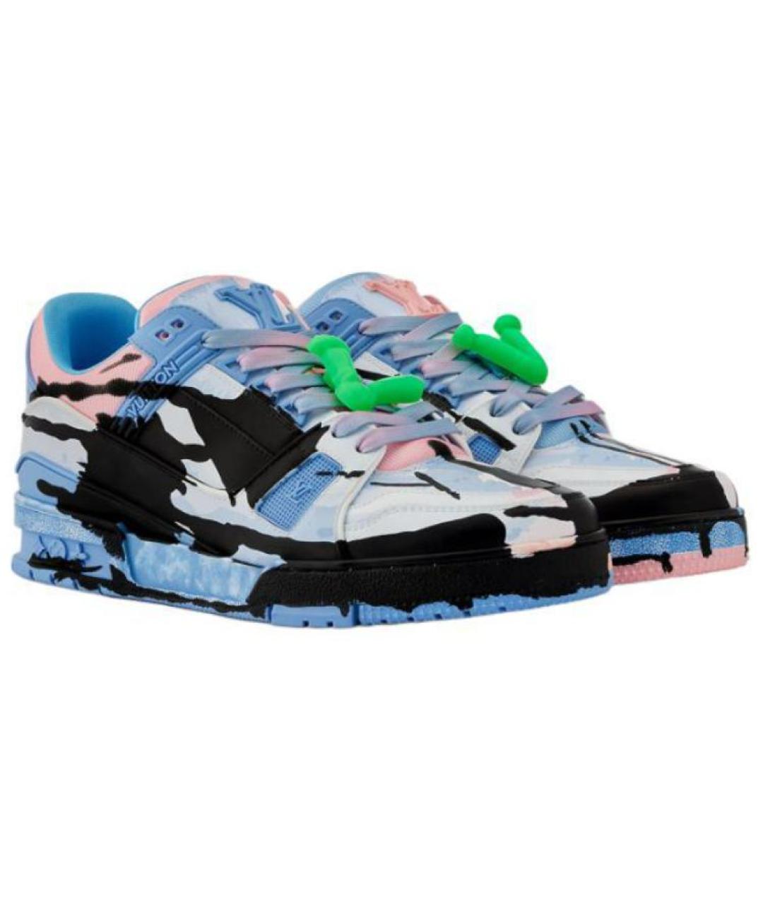 LOUIS VUITTON Мульти кожаные кроссовки, фото 3