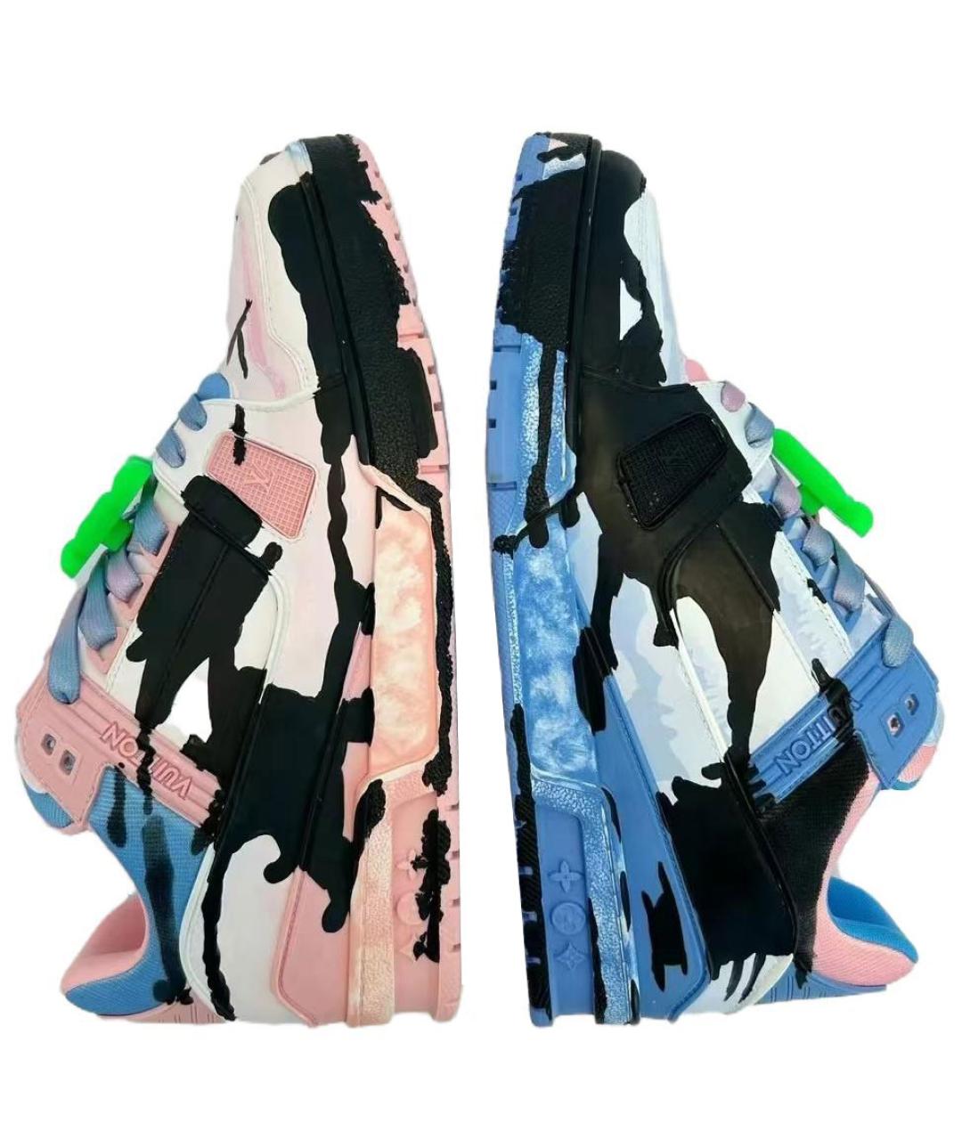 LOUIS VUITTON Мульти кожаные кроссовки, фото 4