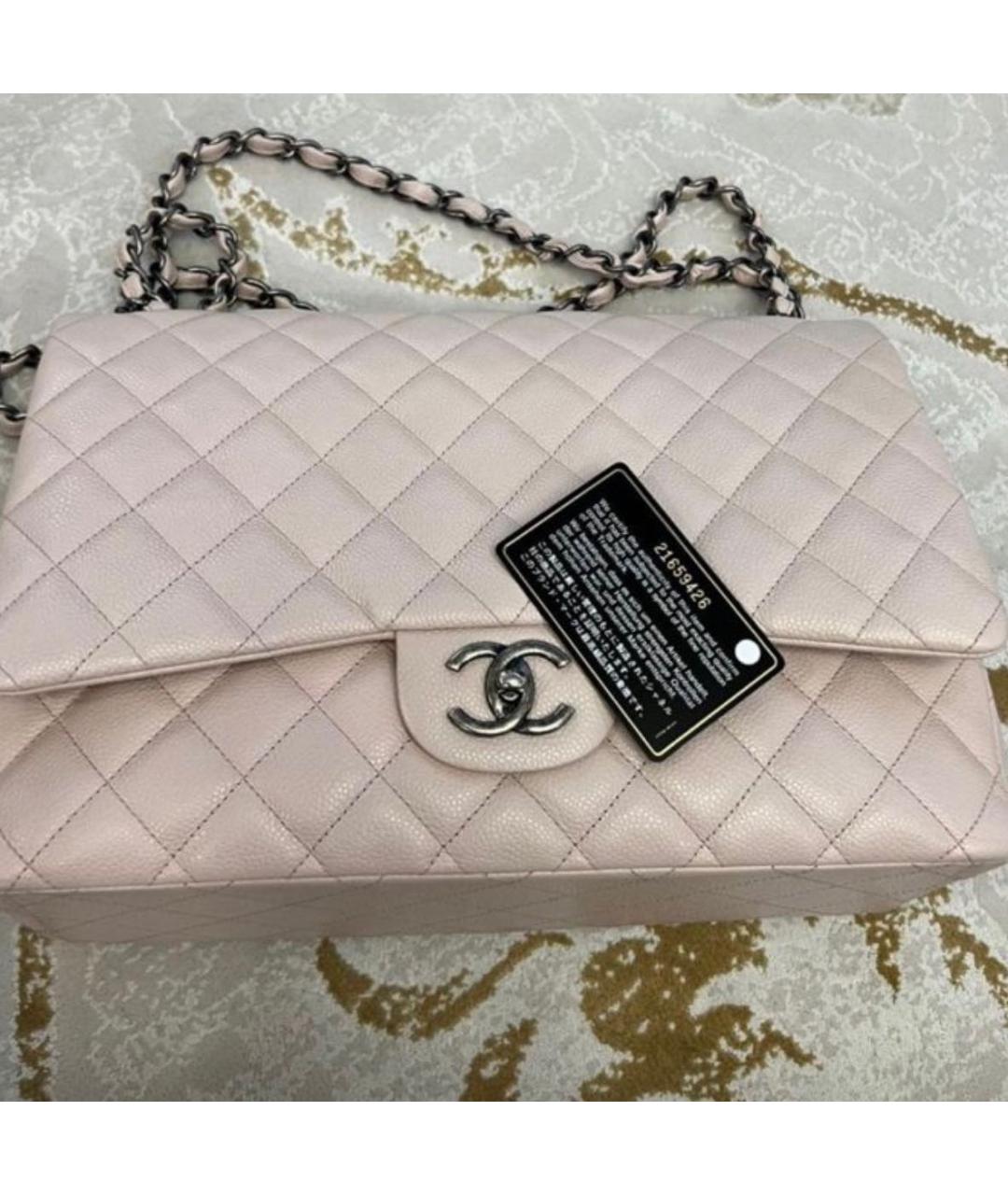 CHANEL Розовая кожаная сумка через плечо, фото 3