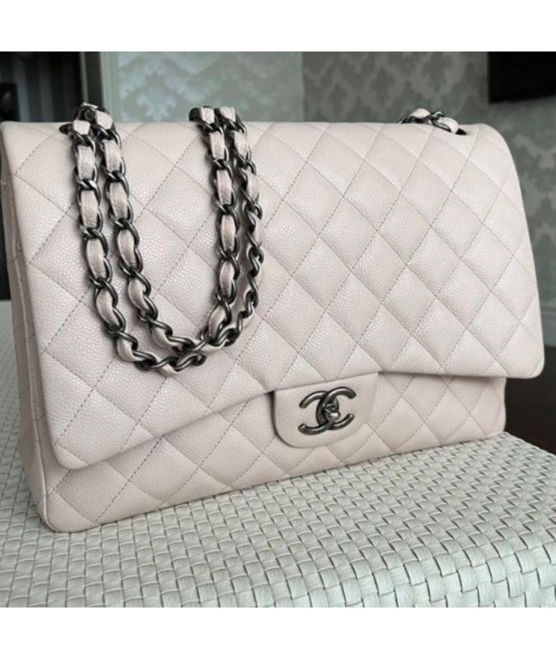 CHANEL Розовая кожаная сумка через плечо, фото 2