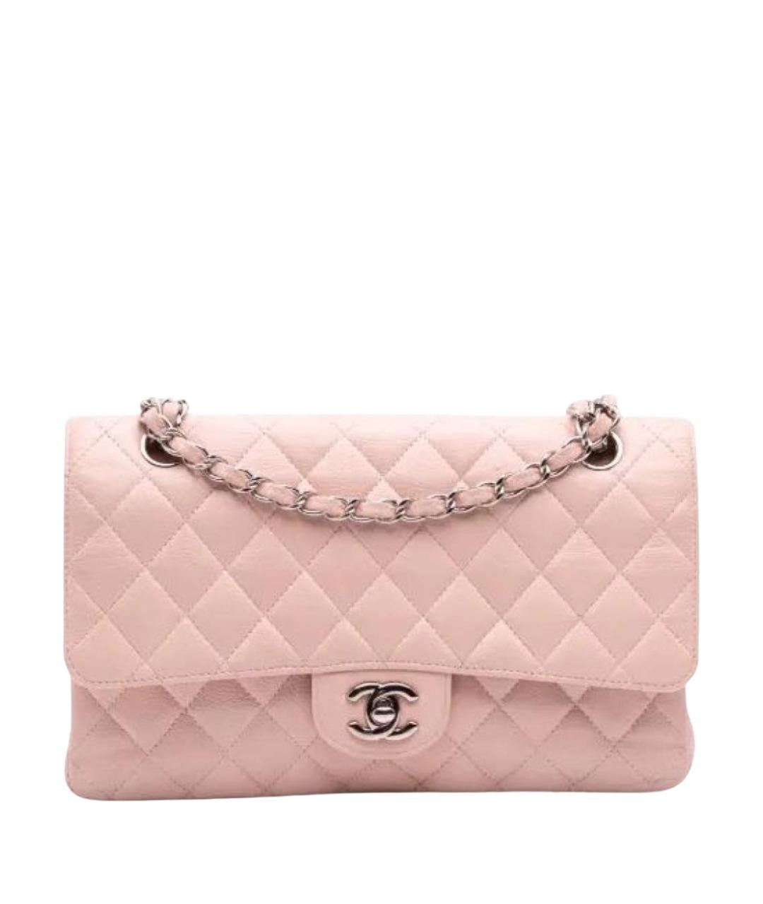 CHANEL Розовая кожаная сумка через плечо, фото 1