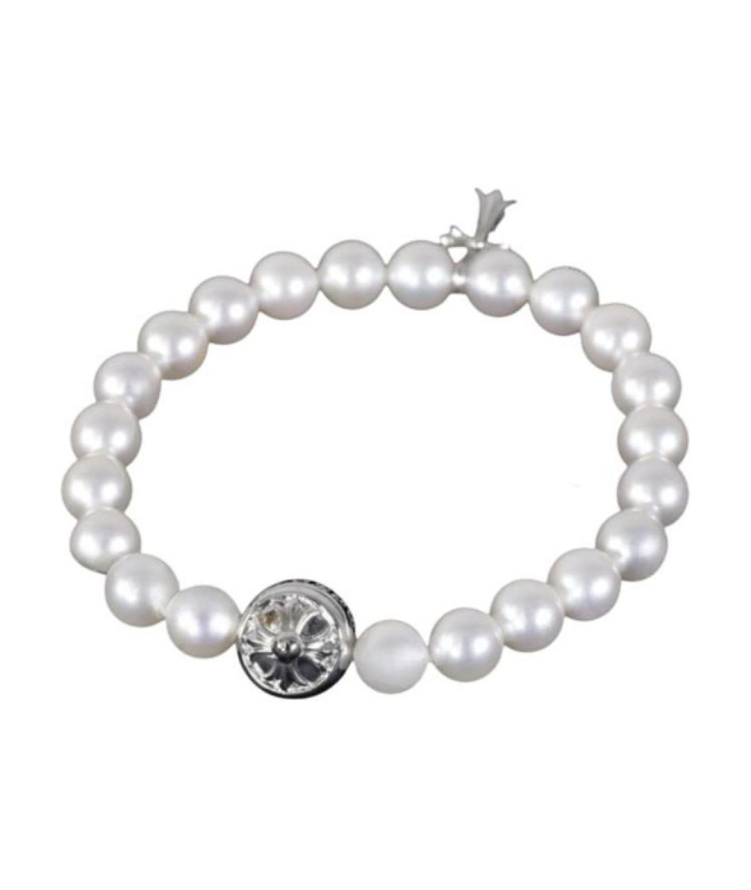 CHROME HEARTS Белый жемчужный браслет, фото 1