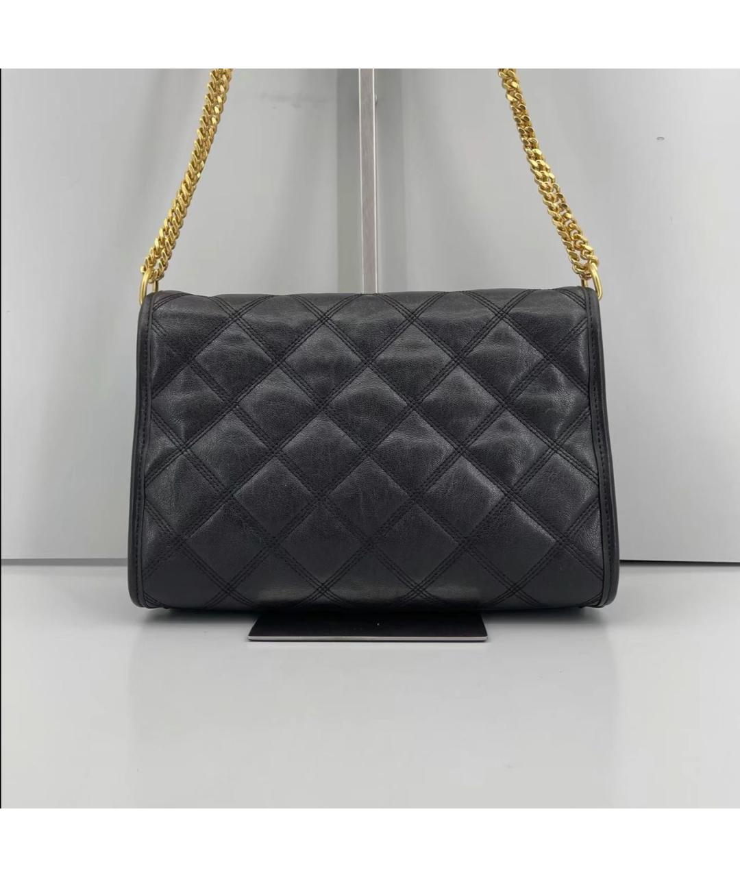 SAINT LAURENT Черная кожаная сумка через плечо, фото 2