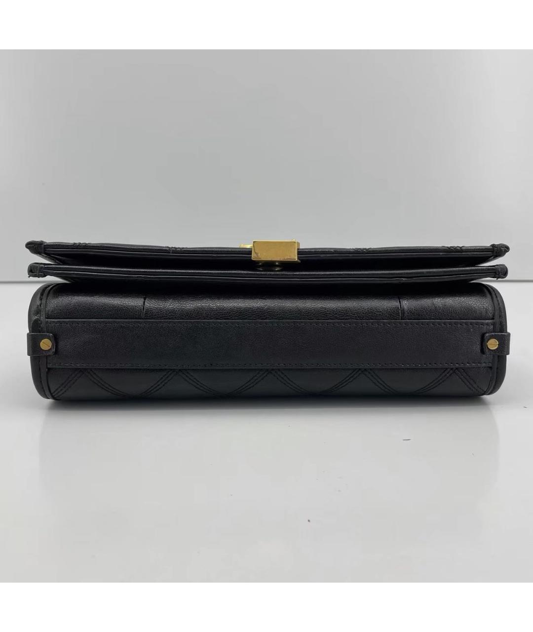 SAINT LAURENT Черная кожаная сумка через плечо, фото 7