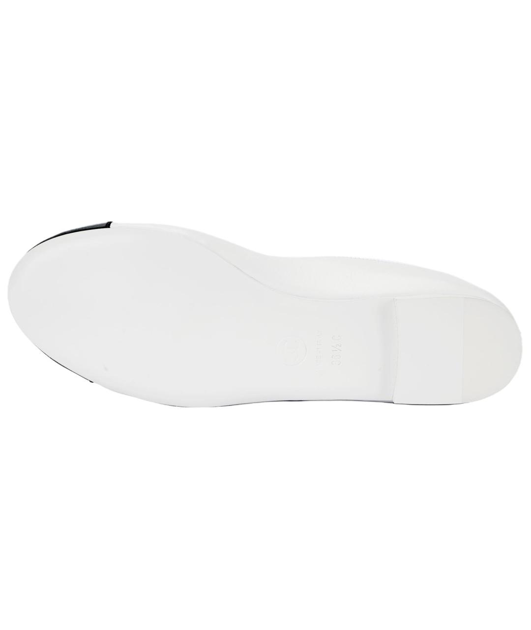 CHANEL Белые кожаные балетки, фото 5